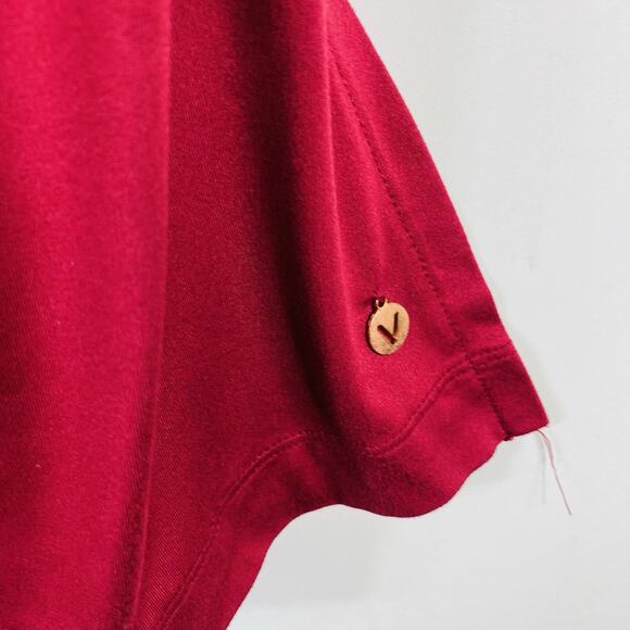 Livi Active Lane Bryant Plus Size 18 20 V-Neck Short Sleeve Athletic Top Red - Picture 3 of 6